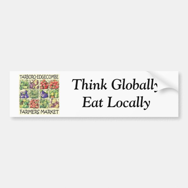 Tarboro-Edgecombe Bauers-Markt-Autoaufkleber Autoaufkleber (Vorne)