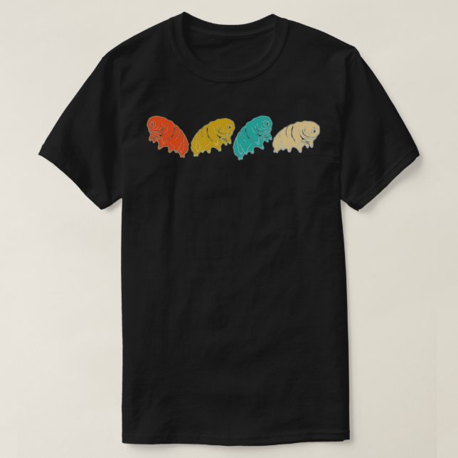 Tardigrade Retro Design T-Shirt (Design vorne)