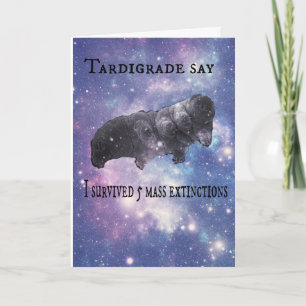 Tardigrade sagen Sie alles Gute zum Geburtstag Karte