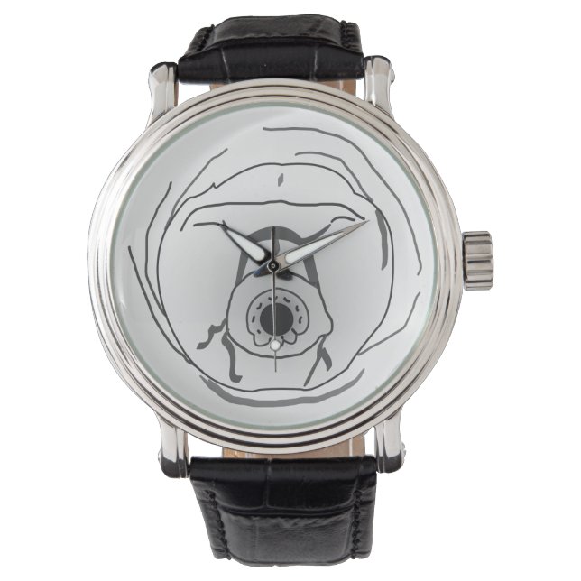 Tardigrade Water Bear Face Armbanduhr (Vorderseite)
