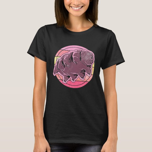 Tardigrade Water Bear Moss Piglet Micro Animal Col T-Shirt (Vorderseite)