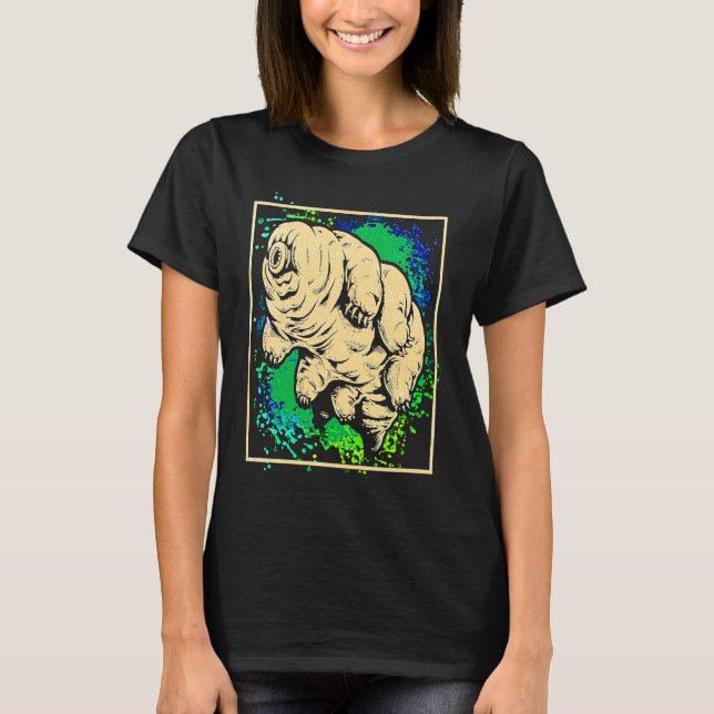 Tardigrade Water Bear Moss Piglet Micro Animal Col T-Shirt (Vorderseite)