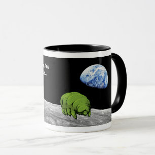 Tardigrades on Moon Funny NASA Apollo 8 Erdaufgang Tasse