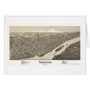 Tarentum, panoramische Karte PAs - 1901