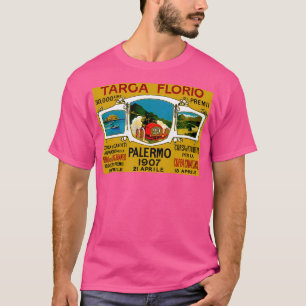 Targa Florio Vintage Palermo Autorennen Druck T-Shirt