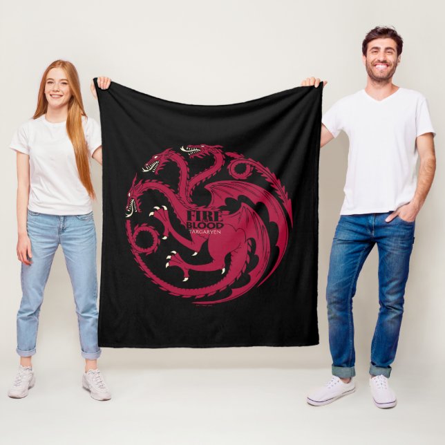 Targaryen Sigil - Feuer und Blut Fleecedecke (Beispiel)