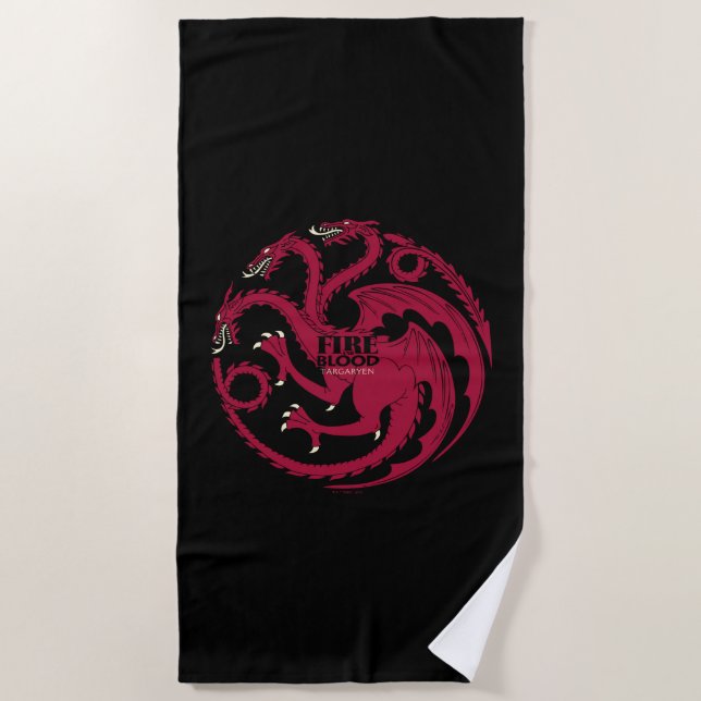 Targaryen Sigil - Fire & Blood Strandtuch (Vorderseite)
