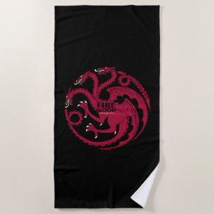 Targaryen-Wappen - Feuer & Blut Strandtuch