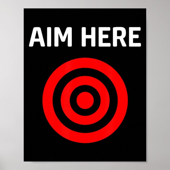 Target Aim Here Poster (Vorne)