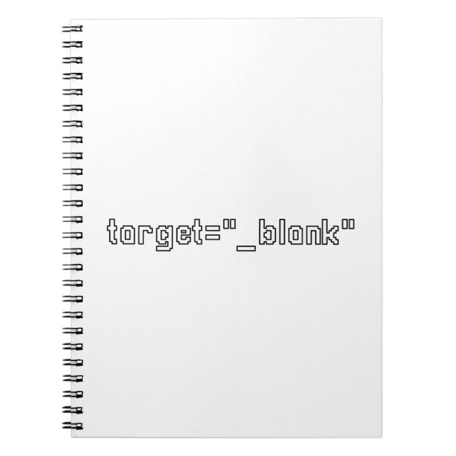 target="_blank" Programmer Notizblock (Vorderseite)