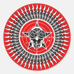 Target Practice Runder Aufkleber