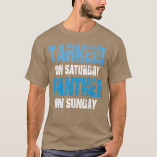 Tarheel am Samstag Panther am Sonntagee Lustige Sp T-Shirt