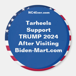 Tarheels unterstützen TRUMP 2024 After Fridge Magnet