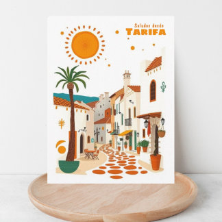 Tarifa Spanien Urlaub Mittelstadt Postkarte