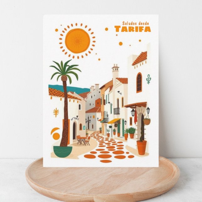 Tarifa Spanien Urlaub Mittelstadt Postkarte (Von Creator hochgeladen)
