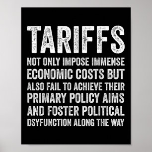 Tarife Funny Tariff Economics Politische Poster