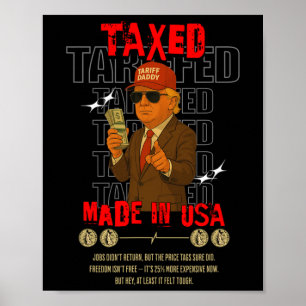 Tariff Daddy Lustiges Trump Design – Politisches M Poster