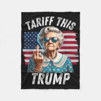 Tariff diese Trump-alte Dame, die Trump gibt Fleecedecke