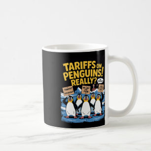 Tariff Pinguine schwappen erhörte Insel Funny Res Kaffeetasse