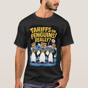 Tariff Pinguine schwappen erhörte Insel Funny Res T-Shirt