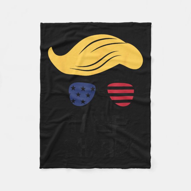 Tariff Sheriff Präsident Trump Tariff Fleecedecke (Vorderseite)