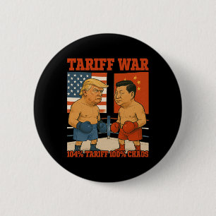 Tariff War lustig Trump Vs Xi Jinping Boxing Match Button