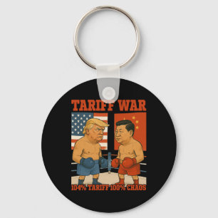 Tariff War lustig Trump Vs Xi Jinping Boxing Match Schlüsselanhänger