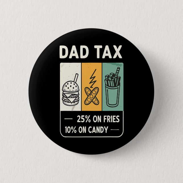 Tariffreiheit Tariff Daddy Trump Funny Father's Button (Vorderseite)