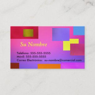 Tarjeta Comercial - Multicolor Visitenkarte