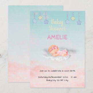 Tarjeta De Agradecimiento Baby Shower Dankeskarte