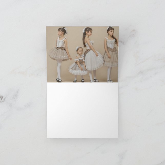 Tarjeta De Agradecimiento Bailarinas románticas Dankeskarte (Innenseite)