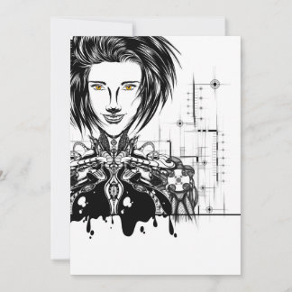 Tarjeta de agradecimiento plana dankeskarte