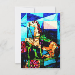 Tarjeta de agradecimiento plana dankeskarte