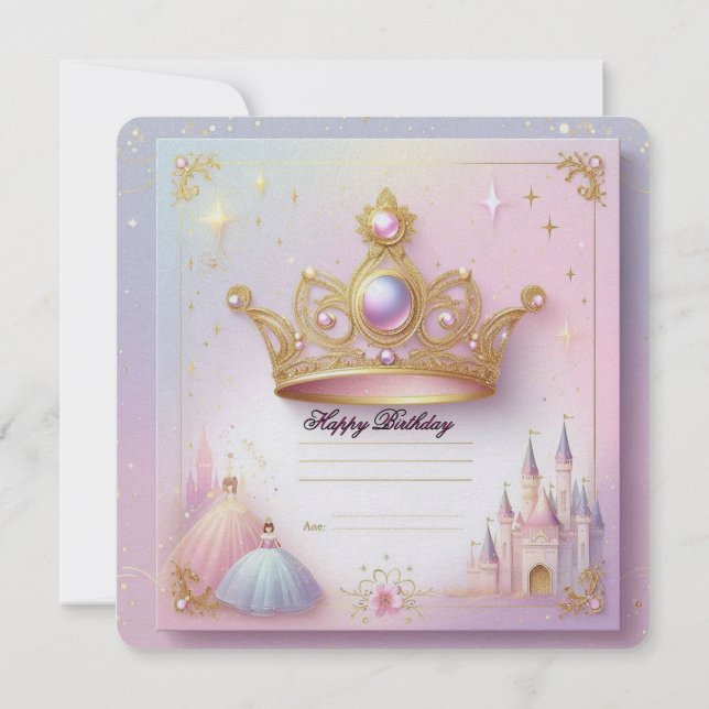 Tarjeta de Cumpleaños Princess (Rückseite)
