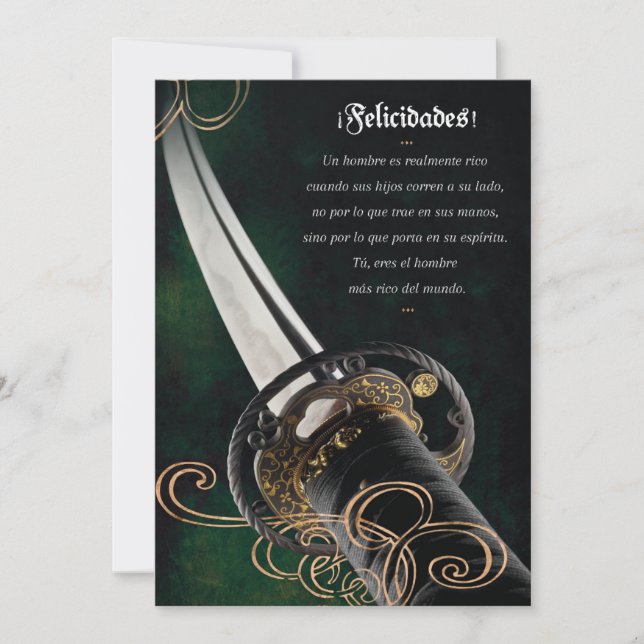 Tarjeta de Felicitación para el Día de los Padres Einladung (Vorderseite)