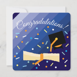 Tarjeta de felicitación plana karte