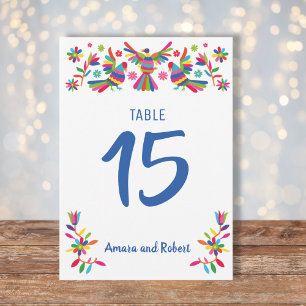 Tarjeta de Mesa para boda, otomi tarjeta de mesa Ankündigung