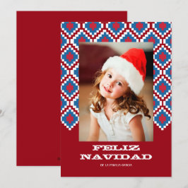 Tarjeta de Navidad colorida 2 Feiertagskarte