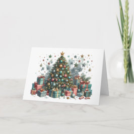Tarjeta de Navidad con imagen de árbol de Navidad Karte