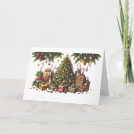Tarjeta de Navidad con imagen de árbol de Navidad Karte