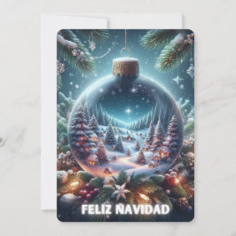 Tarjeta de Navidad - Feliz Navidad Adorno Feiertagskarte