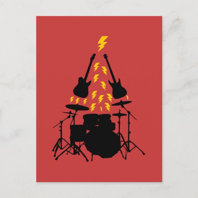 Tarjeta de navidad para músicos Tarjeta de Navidad Postkarte (Vorderseite)