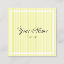 Tarjeta de Visita - Líneas - Amarillo Quadratische Visitenkarte