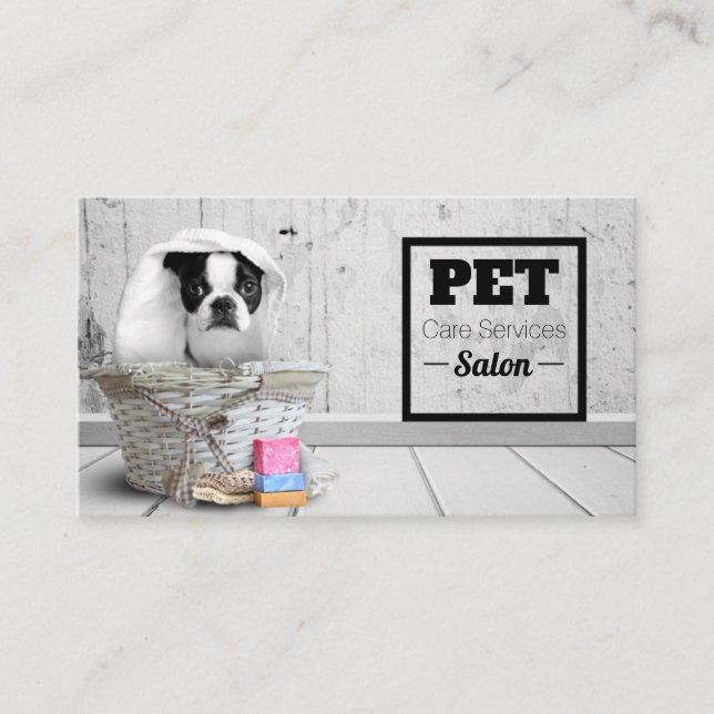 Tarjeta De Visita Mascota Grooming Visitenkarte (Vorderseite)