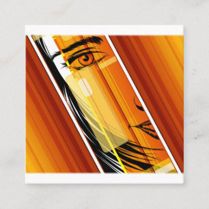 Tarjeta de visita quadratische visitenkarte