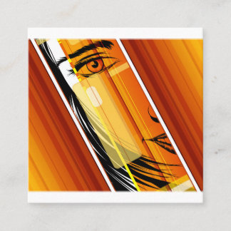 Tarjeta de visita quadratische visitenkarte