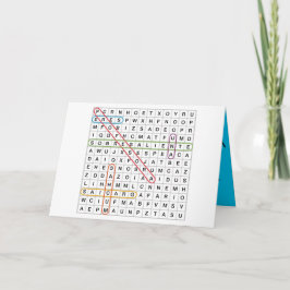 Tarjeta doble. Eres una profesora sobresaliente. Dankeskarte