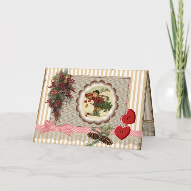 Tarjeta felicitación feliz navidad próspero feiertagskarte (Vorderseite)