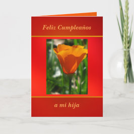 Tarjeta - Feliz Cumpleaños - Amapola de California Karte