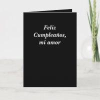 Tarjeta - Feliz Cumpleños, Meilen amour